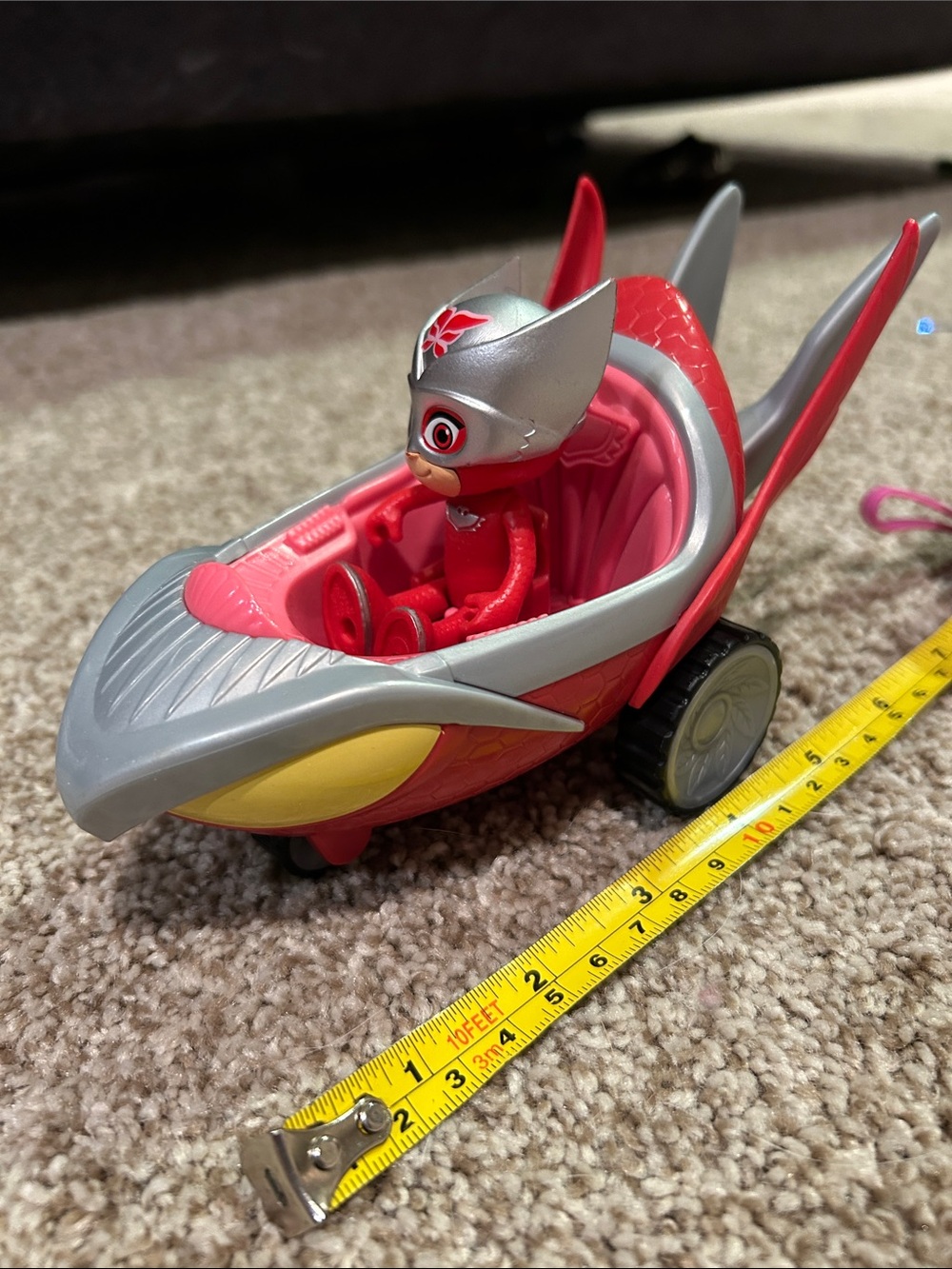 Owlette Red and Silver Vehicle Playset